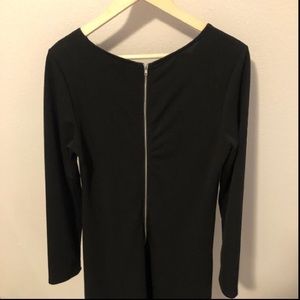 Black Swing Mini With Zipper Detail